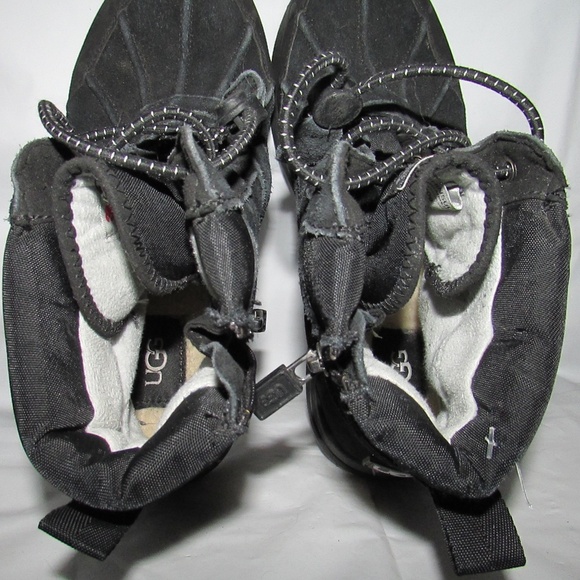 UGG Black Laced Hiking Boots - Picture 6 of 7